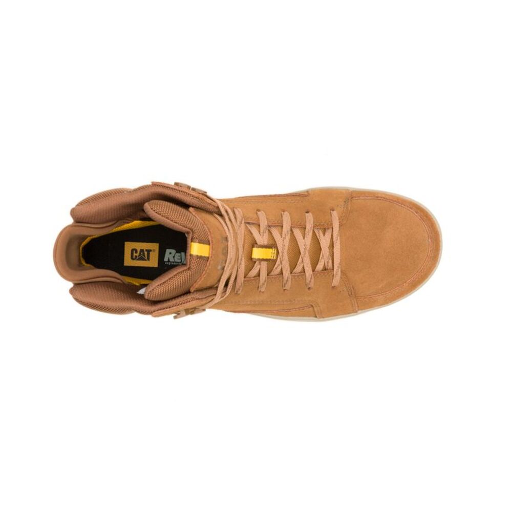 Caterpillar Mens Streamline Court Mid Composite Toe Brown Shoes (NWT) - Picture 6 of 6